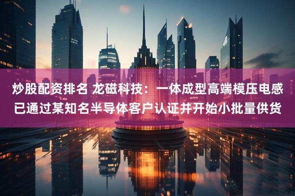 炒股配资排名 龙磁科技：一体成型高端模压电感已通过某知名半导体客户认证并开始小批量供货